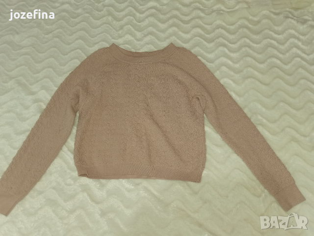 Мек, дебел комплект от блуза и пола в цвят капучино, снимка 6 - Поли - 37551790