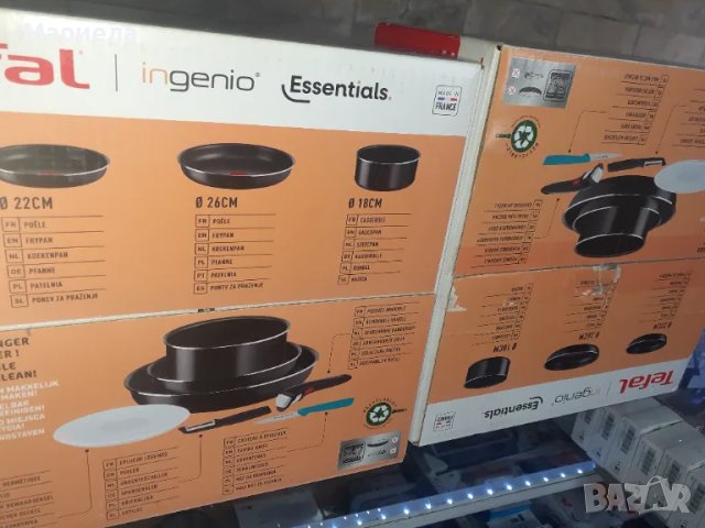 Комплект 7 части Tefal Ingenio Essentials, Индикатор Thermo-Signal, Титаниево незалепващо покритие, снимка 2 - Съдове за готвене - 47680287