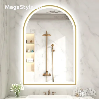 Sbagno 23.5x36 инча арковидно огледало за баня с функция против замъгляване