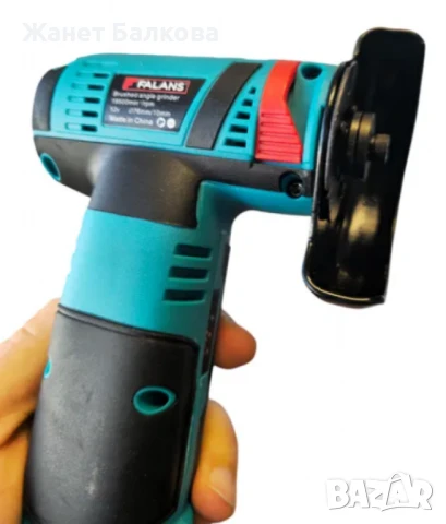 Акумулаторен ъглошлайф 12V – Компактен, мощен и удобен, снимка 3 - Куфари с инструменти - 51399040