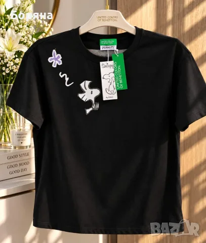 Benetton нова с етикет тениска Snoopy