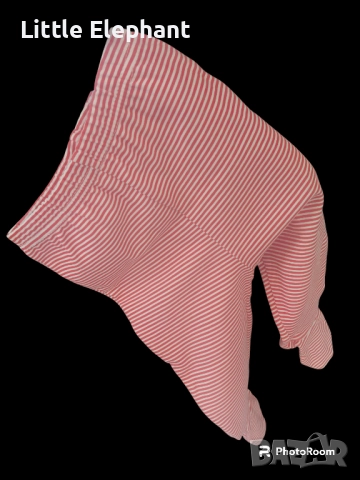 Цяло джогерче с крачета за 9-12 мес момченце райе бяло и червено,Англия/ново