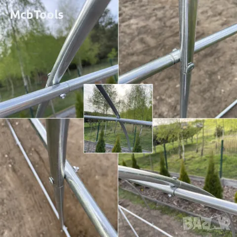 Тунелна оранжерия с размери 4х2.5х2 метра (10m2) Mar-Pol, снимка 3 - Оранжерии - 49605435