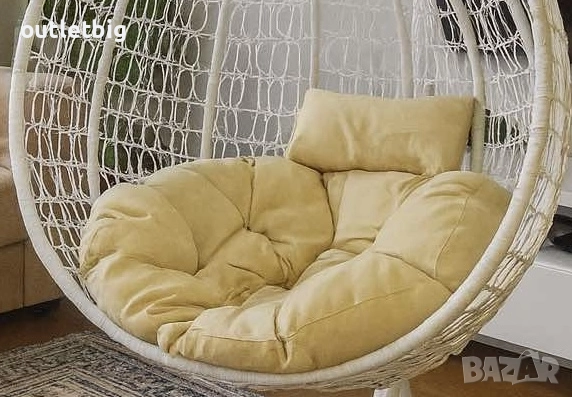 Градинска висяща люлка тип гнездо,яйце–Промоция!, снимка 7 - Градински мебели, декорация  - 52302211