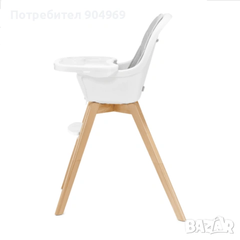 Kinderkraft Детско Столче за хранене Tixi Grey