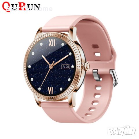 Луксозен смарт часовник CF18P - златно- розов, снимка 4 - Смарт часовници - 40307101