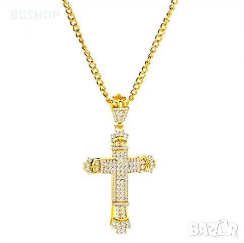 Хип - Хоп кръст / Hip Hop Cross - Бижу - Gold