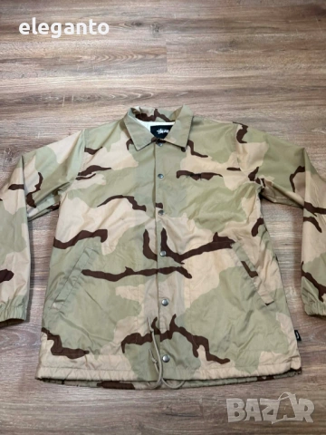 Мъжко яке Stussy Desert Camo Coach . Rain waterproof Jacket , M размер, снимка 5 - Якета - 54203757