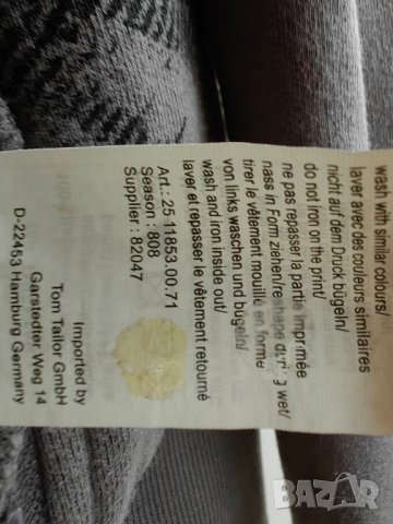 Дамски суичър TOM TAYLOR оригинал, size S, 100% памук, много запазен, като нов, снимка 9 - Суичъри - 40025670