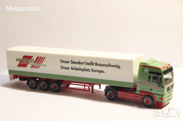 HERPA H0 1/87 MAN ВЛЕКАЧ KАМИОН МОДЕЛ TIR, снимка 5 - Колекции - 51073968