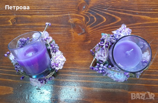 Ароматни свещи с красива декорация, снимка 5 - Други стоки за дома - 37314896