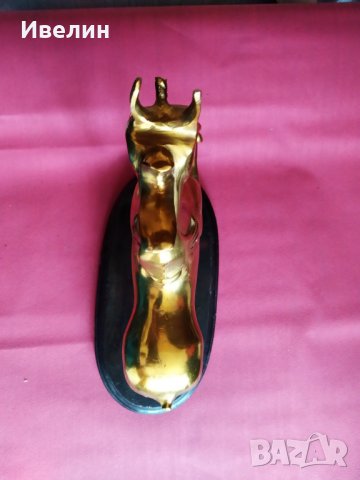 бронзова статуетка-кон, снимка 6 - Антикварни и старинни предмети - 29708241