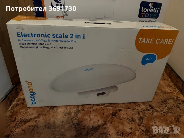 BabyOno Електронен кантар за бебета и деца