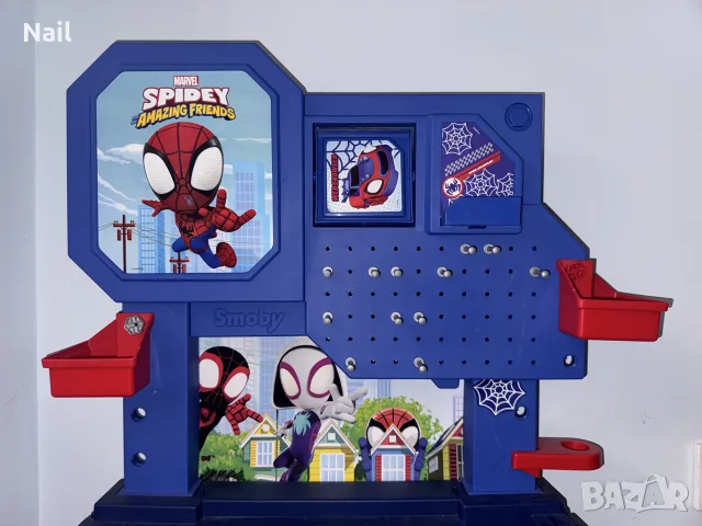 Детска работилница Smoby - Spider-man Спайдър мен , снимка 3 - Коли, камиони, мотори, писти - 56473295