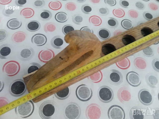 Стар немски дървен свещник, снимка 8 - Други ценни предмети - 37290562