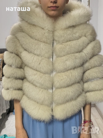 Палто естествен косъм, снимка 4 - Якета - 53999550