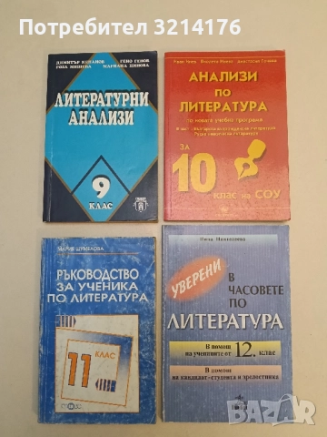 Уверени в часовете по литература. В помощ на учениците от 12. клас - Нина Пантелеева