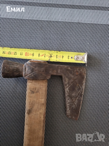 Стара кована брадвичка брадва, снимка 5 - Колекции - 52855882