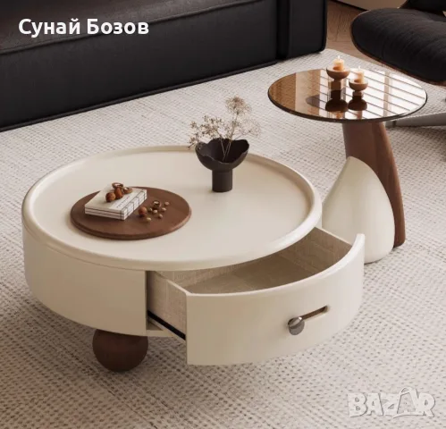  Кръгла холна масичка , снимка 2 - Маси - 56533296