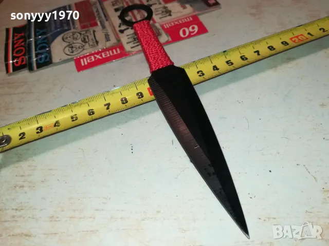 КАМА-НОЖ С ЧЕРВЕНА ОПЛЕТКА 1303250716, снимка 3 - Ножове - 49473586