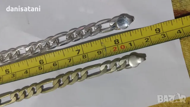 Ланци медицинска стомана и посребрени, снимка 9 - Колиета, медальони, синджири - 48562000