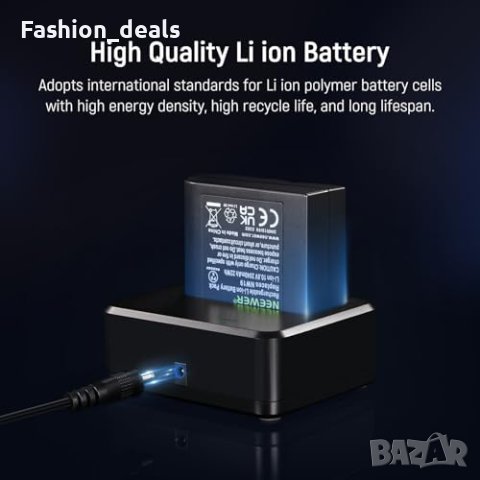 Нова Надеждна Li-ion Батерия за фото светкавица NEEWER NW665 650 Заряда Енергия, снимка 8 - Чанти, стативи, аксесоари - 42888586