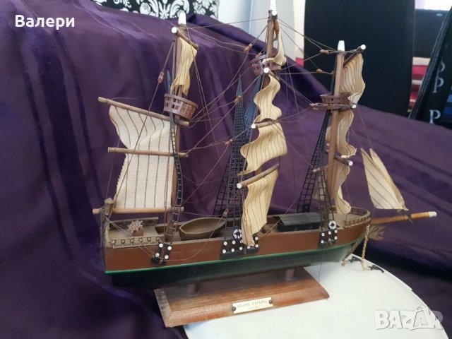Корабен Модел VELERO ESPANOL Антика , снимка 4 - Антикварни и старинни предмети - 39082164