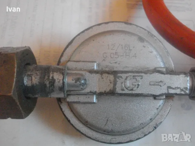 30 mbar РЕДУЦИР ВЕНТИЛ ЗА ГАЗ ПРОПАН-БУТАН С МАРКУЧ 26см с захватни гайки М14, снимка 8 - Други инструменти - 48318796