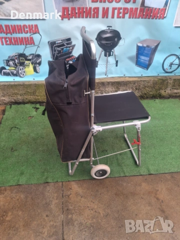 Количка за пазаруване с столче 