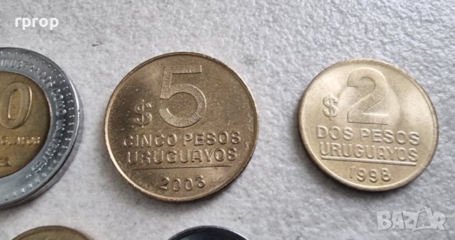 Монети. Уругвай . Уругвайско песо. 6 бр., снимка 3 - Нумизматика и бонистика - 42457729