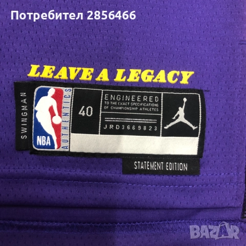 Мъжки потник Nike LA Lakers Lebron James размер XL, снимка 6 - Тениски - 52015100