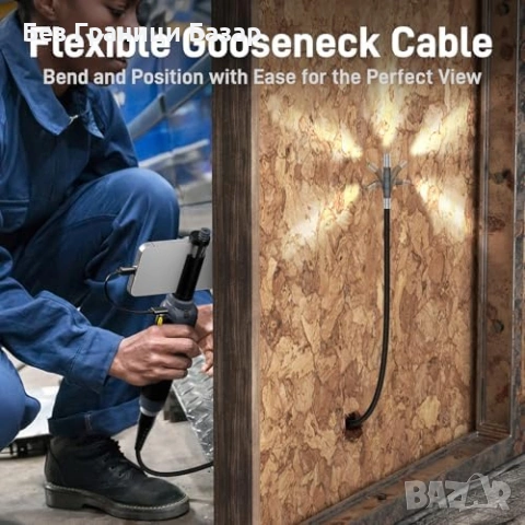 Нов USB-C Ендоскоп Камера Двупосочна 210° HD 1080p 5ft Сонда инстепция, снимка 6 - Други инструменти - 53008854