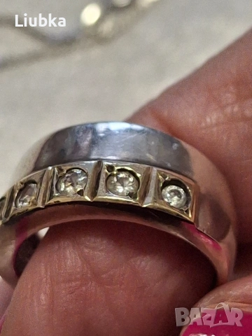 Красиви сребърни пръстени с камъни, снимка 3 - Пръстени - 54086471