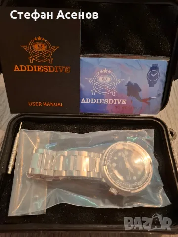 Чисто нов diver механичен часовник Addiesdive, снимка 2 - Мъжки - 52470728