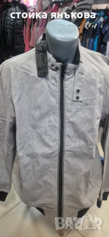 Страхотно мъжко яке, изчистено в сиво, снимка 4 - Якета - 49748082