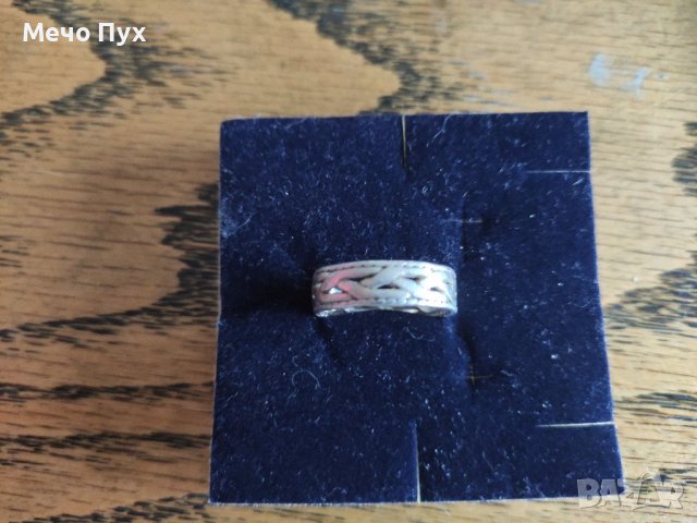 Сребърен пръстен - халка (118), снимка 5 - Пръстени - 39894166
