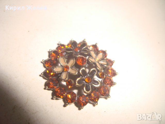 ФЛОРАЛНО БИЖУ АПЛИКАЦИЯ УКРАШЕНИЕ с ТОПАЗИ 10012, снимка 7 - Други - 31309176