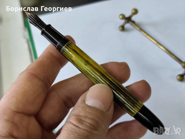 Писалка Pelikan 400 gold nib 14 c 585, снимка 5 - Колекции - 54277414