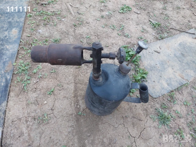 Стара бензинова лампа, снимка 2 - Други ценни предмети - 50526025