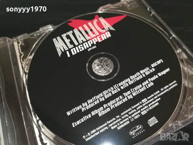 METTALLICA I DISAPPEAR CD /04:26/ MADE IN GERMANY 0611241734, снимка 3 - CD дискове - 47867277