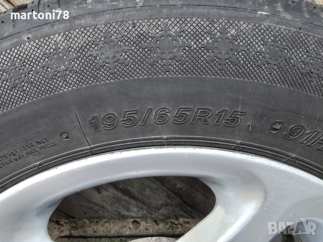 Алуминиеви джанти марка OZ, 15 цола, 5х112 със зимни гуми, снимка 6 - Гуми и джанти - 52241074