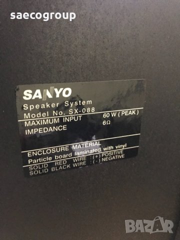 Мини система Sanyo SX-088, снимка 6 - Аудиосистеми - 34303503
