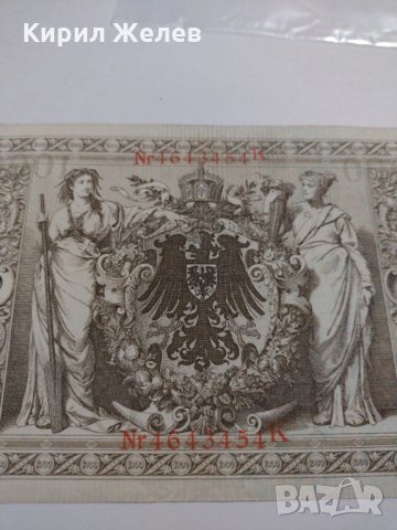 Райх банкнота - Германия - 1000 марки / 1910 година - 17957, снимка 8 - Нумизматика и бонистика - 31029931