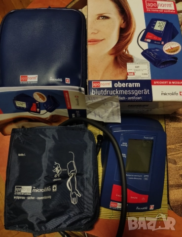 Microlife чисто нов апарат за кръвно налягане+подарък апарат за китка., снимка 3 - Други - 52932538