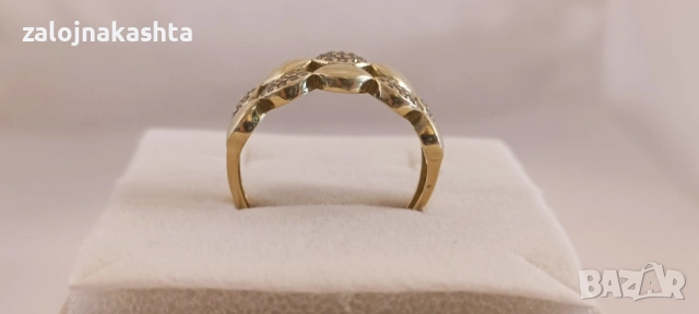 Златен пръстен -2,89гр/14кр, снимка 4 - Пръстени - 52902303