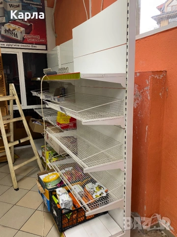 Стелажи и дървени рафтове за магазин, снимка 3 - Стелажи и щандове - 53279630