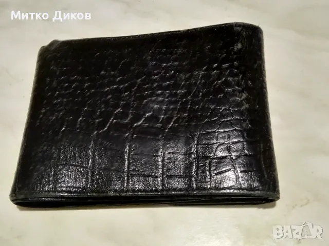 Марков портфейл Bond ръчна изработка естествена кожа 125х95мм, снимка 5 - Портфейли, портмонета - 48595806