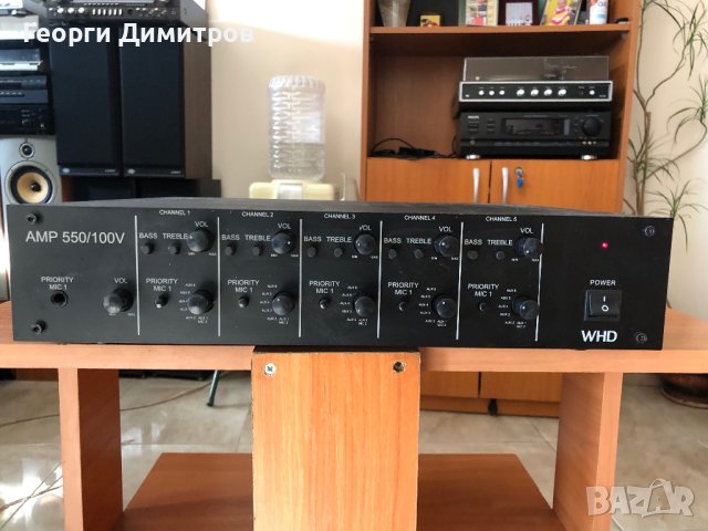 WHD AMP 550/100V, снимка 1 - Ресийвъри, усилватели, смесителни пултове - 42754338