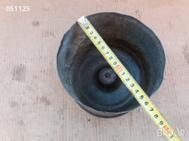 масивна метална гилза от танк, подходяща за саксия и др. , снимка 8 - Антикварни и старинни предмети - 37340677