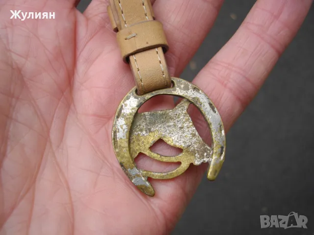 СТАР КЮСТЕК ЗА ДЖОБЕН ЧАСОВНИК ПОДКОВА КОН , снимка 5 - Антикварни и старинни предмети - 49528216